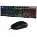 Zebronics War Gaming Keyboard and Mouse Combo, Braided Cable,Multicolour LEDs (Black)
