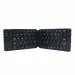 TECPHILE Rechargeable Black 180 mAh Wireless Keyboard - 19 x 12 x 1.8 cm