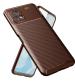 Golden Sands for Vivo Y72 5G Back Cover Drop Tested Shock Proof Slim Armor Aramid Carbon Fibre Rugged TPU Case for Vivo Y72 5G, Brown