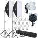 Eloies EL59DX Softbox Lighting | 2 Light Kit Photography Professional Continuous Studio Lights 50cm x 70cm Reflectors for Fashion Portrait Product Photography YouTube (2nos Light KIT)