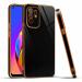 Mr. Case Oppo F19 Pro+ 5G and Oppo Reno 5Z 5G Black Silicone 6D Gold Plated Frame Back Cover