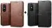 CASECRAFT Xiaomi Redmi 9A, M2006C3LG, M2006C3LI, M2006C3LC Black And Brown Artificial Leather, Rubber And Silicon Grip Case Mobile Back Cover (Pack of 2)