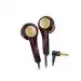 FINGERS SoundGlitz Wired Earphones Built-in Mic - Burgundy+ Gold