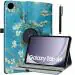 ProElite Cover for Galaxy Tab A9 8.7 inch Case Cover, 360 Rotatable Smart Flip Case Cover for Galaxy Tab A9 8.7 inch Tablet with Stylus Pen, Flowers