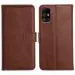 Genron Samsung M51 Flip Back Cover, Full Body Protection Wallet Style Magnetic Closure Leather Flip Cover Case for Samsung Galaxy M51 (Brown)