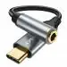Kinsound USB Type C to 3.5 mm Audio Jack Connector with DAC Headphone Converter Adapter Compatible With iPhone 15 Pro Max/15 Pro/15 Plus, Galaxy S23/S22/S21/S20,OnePlus12/11/10/9/8,Google Pixel 7/6/5/4/ & Other Type C Phones_GREY