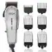 VEGA Professional Pro Power Hair Clipper for Salon and Home Use with Japanese Stainless-Steel Taper Blades, 6000 RPM, Attachment Guide Combs (VPMHC-02)
