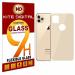 Kite Digital iPhone 11 Back Gold 5D/6D/11D Premium Tempered Glass Screen Protector Slim 9H Hard 2.5D