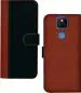 Hupshy Lenovo K12 Black And Brown Leather Back Cover (Pack Of 1)