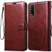 Coverview Flip Cover for Vivo Y20, Vivo Y20i, Vivo Y20A, Vivo Y20G, Vivo Y20T, Vivo Y12s, Vivo Y12G - Cherry Brown