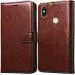 Flip Cover for Mi Redmi Y2 (Brown, Pack of: 1)
