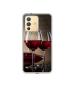 Casotec Wine Glass Design Printed Silicon Soft TPU Back Case Cover for Vivo V23 5G