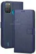 AmericHome Itel vision 1 Pro, L6502 Blue Rubber, Cloth, Artificial Leather Shock Proof Mobile Back Cover