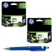HP 955XL High Yield Black Original Ink Cartridge (Pack of 2) With ITGLOBAL 3in1 Multi-Function Pen