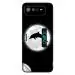 GADGETSWRAP Printed Vinyl Skin Sticker for Asus Rog Phone 6 Pro - Moon Dolphin