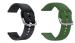 LIDDU Silicone Smart Watch Strap for Boat Wave Lite and Wave Call (Black and Green) (pack of 2)