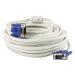 VIYONA SERIES 20 Mtr VGA Male to VGA Male Cable .15 Pin Vga Cable for Projector, Laptop, CCTV, Computer, WHITE