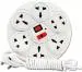 CADEAU 8+1 Round Extension Board with 2 Meter Cord Length 8 Socket Extension Boards (White, 3.5 m)