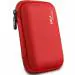 Gizga Essentials Red Hard Drive Case Shell, 6.35cm/2.5-inch, Portable Storage Organizer Bag