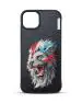 TREEMODA Nimmy Lion Leather Case with Embroidery Anti-Slip Scratch Resistant Protective Cover for Iphone 13.