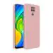 LIRAMARK Silicone Soft Back Cover Case for Xiaomi Redmi Note 9 (Silicone Pink)