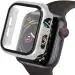 RUPELIK (iWatch Case 38mm Silver) Smart watch Tempered Screen Guard for iWatch 38mm Case Of Apple Watch Series 1,2,3 With Bumper Case Cover (Silver) (ONLY ORIGINAL APPLE WATCH CASE) (NOT COPY WATCH CASE)