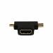 Multy Byte HDMI to Micro HDMI Adapter - Gold Plated Connectors - Converts HDMI Cables to Micro HDMI Type D - Ideal for Portable Devices