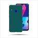 SUPER-ME Vivo Y93 Green Leather Hard Case Back Cover