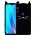 Lejaao Realme 3 Pro Black Silicone Mobile Back Cover