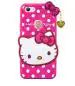 Coverage Rubber Hello Kitty with Golden Latkan Case Back Cove Perfect Fit for Vivo 1802 / Vivo_Y83 - Pink