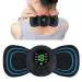 ShopiMoz Mini Butterfly TENS Massager with 8 Modes, 19 Levels Electric Rechargeable Portable EMS Patch for Shoulder, Neck, Arms, Legs, Neck, Men/Women