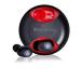Boston Levin Storm 3Z Bluetooth Wireless Earbuds with Upto 25 Hour Total Playtime, Bluetooth V5.2, IPX4 Water/Sweat Resistant, Immersive Sound Quality, Powerful Bass, Digital Display Case, 8mm Drivers (Red & Black)