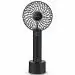 Geek Aire GF2 6 Blade 4 inch Rechargeable Mini Fan with 2600 mAh Battery, Black
