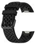 OBOE Black Silicon Smart Watch Replacement Dotted Design Band