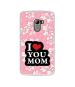 Casotec I Love Mom Design Printed Silicon Soft TPU Back Case Cover for Lenovo K4 Note