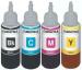 GPN PRINT In HP DesignJet 510 PrInters Black and Tri Color Combo Ink Bottle (Pack of 4)