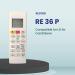 RESORB RE 36P Compatible Remote Control for LG Inverter AC with Mosquito Away Function (Old Remote Exactly Same function Will Only Work)