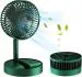G.FIDEL Mini Foldable USB Rechargeable Desk Fan Electric Desktop Fan Adjustable & Portable for Travel Silent Table Top Personal Fan for Bedside Office Table, Home, Kichen (Color may change)