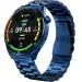 beatXP Vega X 1.43 inch (3.6 cm) Super AMOLED Display, One-Tap Bluetooth Calling Smart Watch, Metal Body, Rotary Crown, 466 * 466px, 500 Nits Brightness (Blue Metal Chain)