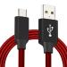 CEDO 1m Long Type C Data Cable for Mobile, Smartphone, Power Bank, Headphone, Earbuds | Fast Charging 3.1Amps (Red)