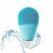 Lifelong LLM351 Facial Cleansing Massager Brush, Rechargeable Electric Handheld Face Massager, Waterproof Ultra Hygienic Soft Silicone Face Scrubber (Blue)