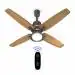 Havells Albus Underlight BLDC 1320mm Ceiling Fan | Remote Controlled, High Air Delivery Fan | 5 Star Rated, 2+1* Year Warranty | (Pack of 1, brown Pine Wood finish)