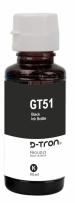 Dtron Refill Ink Dye Ink GT51 GT52 Ink Bottle Compatible with HP Ink Tank 115, 310, 315, 319, 410, 415, 419, 455, 500, 515, 530, 615, GT 5810, GT 5811, GT 5820 (Black(90ml))
