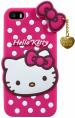 Aviaaz Apple iPhone 5C Hello Kitty Pink Rubber, Silicon Back Cover
