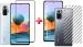 Ctel Redmi Note 10 PRO (2N1) Combo Pack FULL TEMPERED GLASS + Back Screen Protector By Tel, Ultra clear, 3D Carbon Fiber Ultra-Thin, & Full Glue Tempered + Back Cover Mobile Screen protector