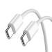 mPix 6A fast charging USB Type C to C Cable Compatible With Samsung Galaxy Phones Models (White)