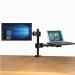 TONY STARK 2-in-1 Height Adjustable LCD Monitor and Laptop tray Stand, Fits up to 17