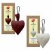 Camphor Heart Air Freshener For Car, Room, Indoor & Small Areas (Fragrance Lavender & Natural ), Pack of 2