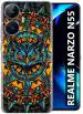 Fashionury Back Cover for Realme Narzo N55, Narzo N55 (Multicolor, Grip Case, Silicon, Pack of: 1)