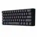 Redragon K630 Dragonborn 60 Percent Wired Pink Single Lighting Gaming Keyboard, 61 Keys Compact Mechanical Keyboard With Brown Switch, Pro Driver Support (Black)